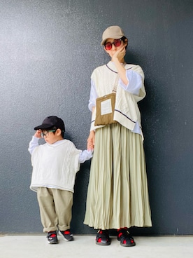 「カラー×コーデ」｜muguさん（キッズ・90cm）の春コーディネート