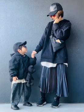 「アイテム（その他）」を使った、muguさん（キッズ・90cm）の秋コーディネート