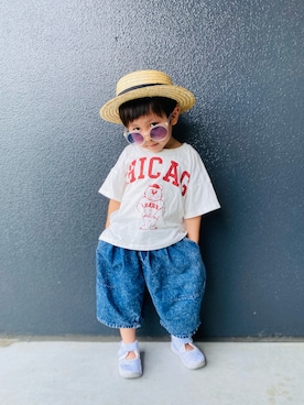 「アイテム（サングラス）」を使った、muguさん（キッズ・90cm）の夏コーディネート