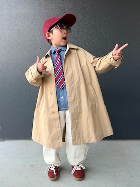 「ZARA KIDSのアイテム」を使った、muguさん（キッズ・110cm）の春コーディネート