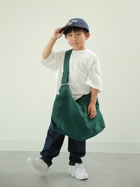 「アイテム（バッグ）」を使った、muguさん（キッズ・110cm）の夏コーディネート