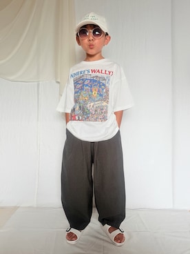 「BREEZE（ブリーズ）のアイテム」を使った、muguさん（キッズ・110cm）の夏コーディネート