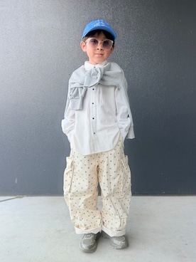 「ZARA KIDSのアイテム」を使った、muguさん（キッズ・110cm）の秋コーディネート