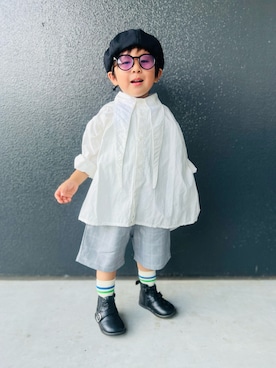 「アイテム（その他）」を使った、muguさん（キッズ・90cm）の秋コーディネート
