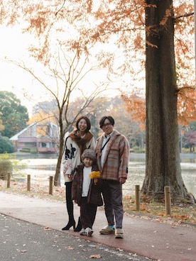 「おでかけコーデ」｜「アイテム（ダウンジャケット/コート）」を使った、muguさん（キッズ・110cm）の冬コーディネート