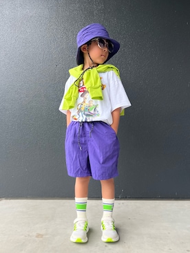 「アイテム（水着/着物・浴衣）」を使った、muguさん（キッズ・110cm）の夏コーディネート
