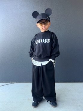 「アイテム（バッグ）」を使った、muguさん（キッズ・110cm）の秋コーディネート