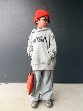 「ZARA KIDSのアイテム」を使った、muguさん（キッズ・110cm）の冬コーディネート