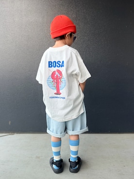 「アイテム（サンダル）」を使った、muguさん（キッズ・110cm）の春コーディネート