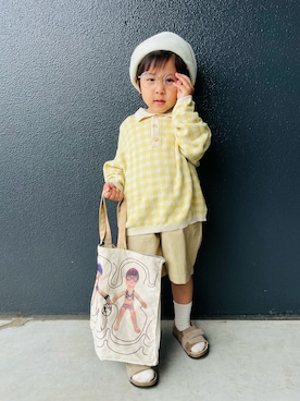 「MARNI（マルニ）のアイテム」を使った、muguさん（キッズ・90cm）の春コーディネート