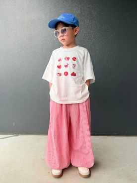 「3coins（3coins）のアイテム」を使った、muguさん（キッズ・110cm）の夏コーディネート