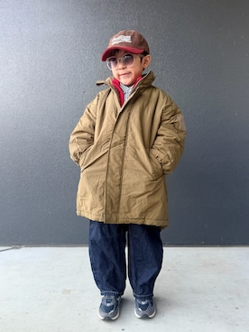 「こども ビームス（コドモビームス）のアイテム」を使った、muguさん（キッズ・110cm）の冬コーディネート