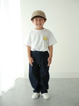 「アイテム（パンツ）」を使った、muguさん（キッズ・100cm）の夏コーディネート