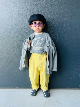 「アイテム（サングラス）」を使った、muguさん（キッズ・90cm）の秋コーディネート