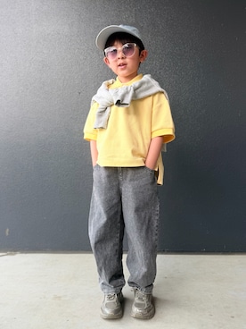 「ZARA KIDSのアイテム」を使った、muguさん（キッズ・110cm）の春コーディネート