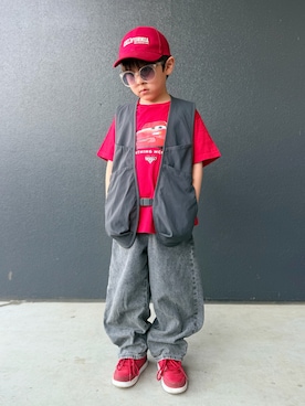 「ZARA KIDSのアイテム」を使った、muguさん（キッズ・110cm）の春コーディネート