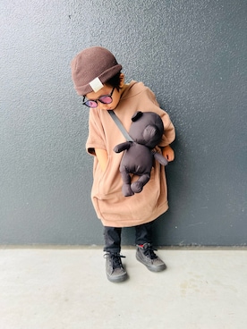 「アイテム（その他）」を使った、muguさん（キッズ・90cm）の秋コーディネート