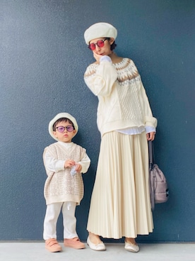 muguさん（キッズ・80cm）の秋コーディネート