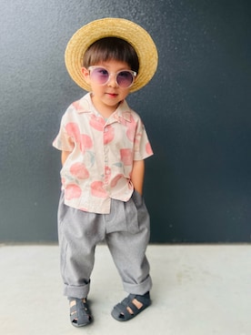 「アイテム（サングラス）」を使った、muguさん（キッズ・90cm）の夏コーディネート