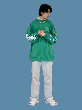「Right-on（ライトオン）のアイテム（スウェット）」を使った、shoki1997rさん（メンズ・167cm）の秋コーディネート