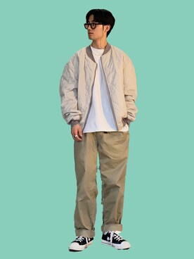 「Right-on（ライトオン）のアイテム（ジャケット/アウター）」を使った、shoki1997rさん（メンズ・167cm）の秋コーディネート