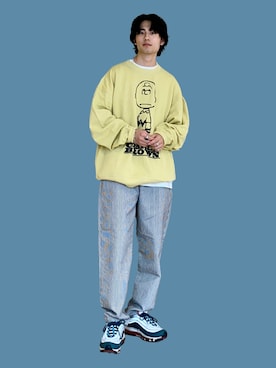 「アイテム（スウェット）」を使った、shoki1997rさん（メンズ・167cm）の秋コーディネート