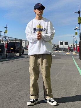 「BACK NUMBER（バックナンバー）のアイテム（スウェット）」を使った、shoki1997rさん（メンズ・167cm）の冬コーディネート