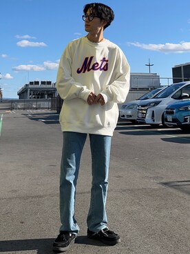 「Right-on（ライトオン）のアイテム（スウェット）」を使った、shoki1997rさん（メンズ・167cm）の冬コーディネート