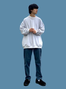 「BACK NUMBER（バックナンバー）のアイテム（スラックス）」を使った、shoki1997rさん（メンズ・167cm）の秋コーディネート