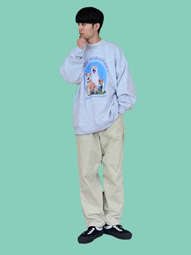 「Right-on（ライトオン）のアイテム（トップス）」を使った、shoki1997rさん（メンズ・167cm）の秋コーディネート