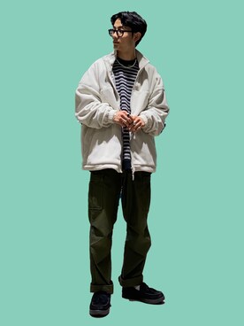 「Right-on（ライトオン）のアイテム（ジャケット/アウター）」を使った、shoki1997rさん（メンズ・167cm）の秋コーディネート