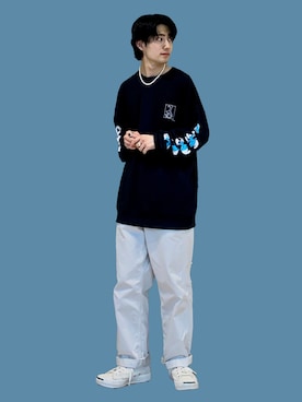 「Right-on（ライトオン）のアイテム（スウェット）」を使った、shoki1997rさん（メンズ・167cm）の秋コーディネート