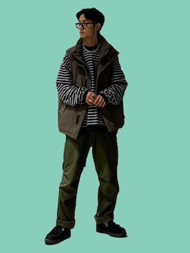 「Right-on（ライトオン）のアイテム（トップス）」を使った、shoki1997rさん（メンズ・167cm）の秋コーディネート