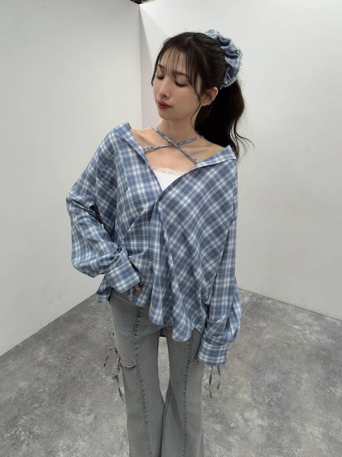 チェックボリュームシュシュ 656552（シュシュ）｜Heather（ヘザー）の