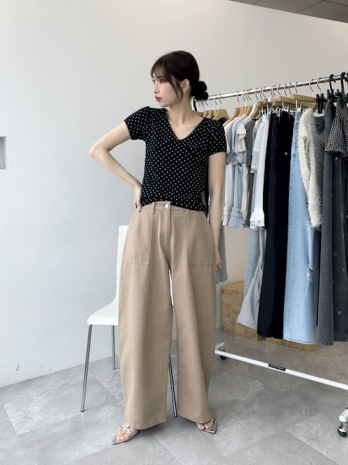 tシャツ HOLiC ドットレースTEE　497295 レディース HOLiC ドットレースTEE 497295（Tシャツ/カットソー）｜Heather