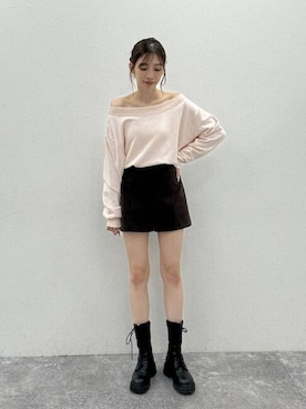 「Heather（ヘザー）のアイテム（その他パンツ）」を使った、marikoさん（レディース・166cm）の秋コーディネート