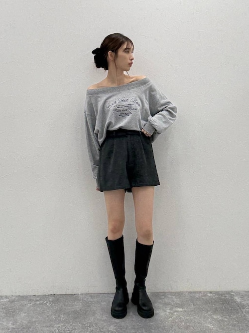 カップ付きオフショルTEE 599323（Tシャツ/カットソー）｜Heather