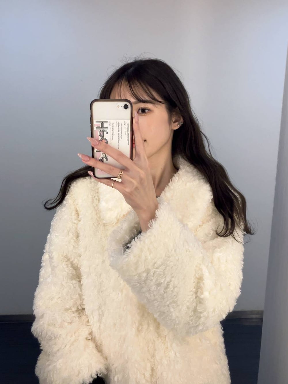 Heather コート ミドルコード フード付き Heather 2WAYミドルケープ