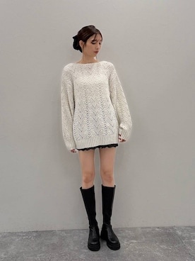 「Heather（ヘザー）のアイテム（その他パンツ）」を使った、marikoさん（レディース・166cm）の秋コーディネート