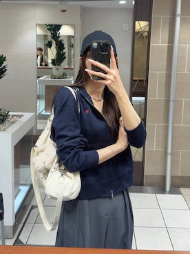 「アイテム（パーカー）」を使った、marikoさん（レディース・166cm・20代）の秋コーディネート