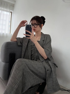 「Heather（ヘザー）のアイテム（ジャケット/アウター）」を使った、marikoさん（レディース・166cm）の春コーディネート