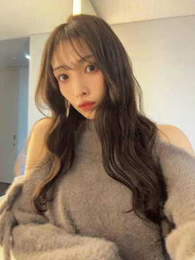 「Heather（ヘザー）のアイテム（ニット/セーター）」を使った、marikoさん（レディース・166cm）の秋コーディネート