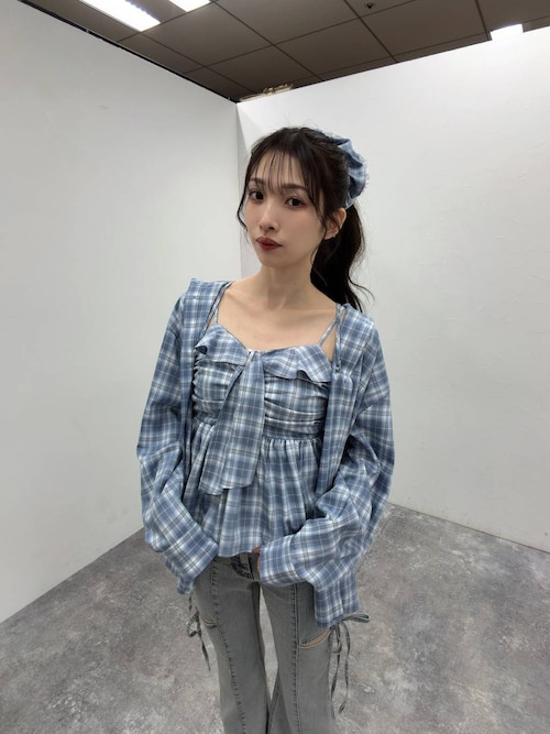 チェックボリュームシュシュ 656552（シュシュ）｜Heather（ヘザー）の