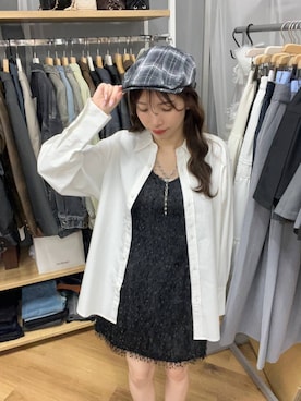「Heather（ヘザー）のアイテム（ベスト）」を使った、marikoさん（レディース・166cm）の春コーディネート