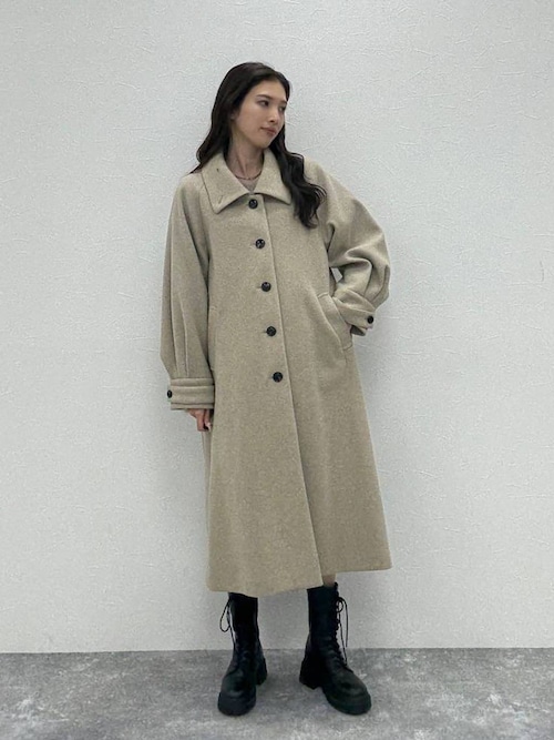 2WAYステンカラーロングコート 587549（ステンカラーコート）｜Heather