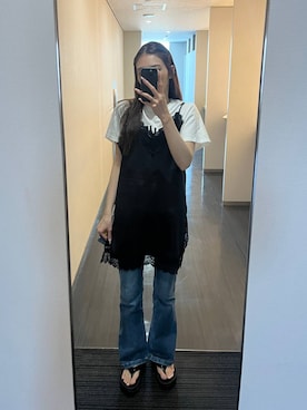 「デート/ロマンティック」｜marikoさん（レディース・166cm）の夏コーディネート