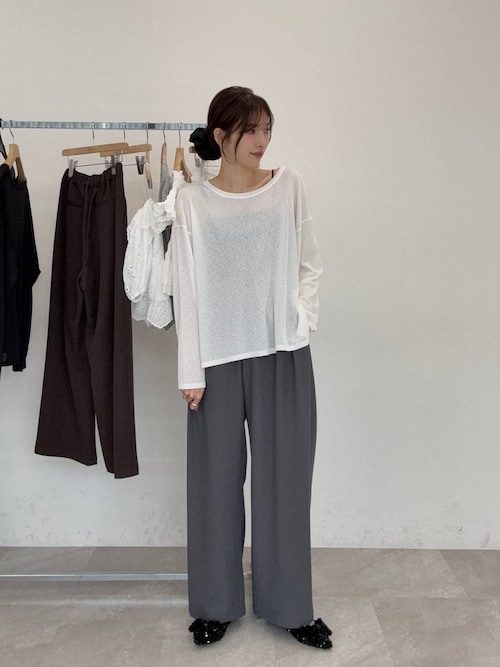 ロングカップ付きリブキャミ 322168（キャミソール）｜Heather