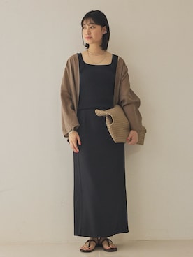 「Rouge vif（ルージュヴィフ）のアイテム」を使った、くろさん（レディース・160cm）の夏コーディネート