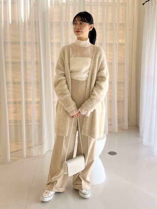 Rouge vif（ルージュヴィフ）の「ラクーン50ニットガウンカーディガン  