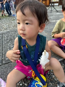 「祭り」｜「アイテム（パンツ）」を使った、7to3kiさん（キッズ・80cm）の夏コーディネート